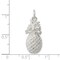 Sterling Silver Pineapple Charm Pendant Fruit Jewelry 25mm x 12mm